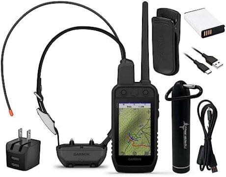 Wearable4U - Garmin Alpha 300 Handheld, Advanced Dog Tracking and Training Handheld and Alpha TT 25 Collar with E-Bank Bundle