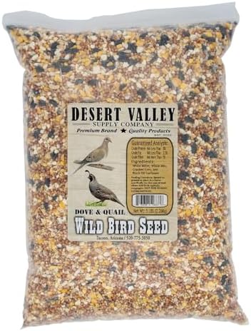 Desert Valley Dove and Quail Seed, All Natural Premium Wild Bird and Wildlife Food (5 Pounds)