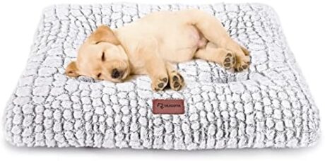 Dog Bed Crate Pad - Soft Fluffy Pet Cushion Mat for Small Dogs, Anti-Slip Comfy Kennel Pad for Puppy Crates