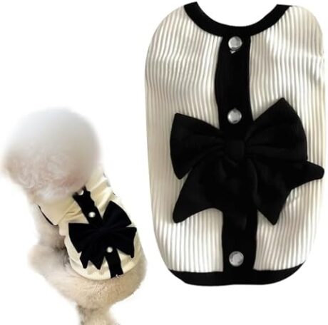 Dog T Shirt for Small Dogs Girl Boy,Pet Clothes Fashionable Striped Dog Shirts Vest，Sleeveless Breathable Puppy Shirt Summer for Small Medium Dogs Cat(Small)