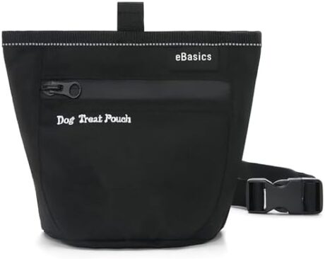 Dog Treat Pouch for Training Doggie Puppy Snack Reward Pouch Bait Bag Pet Treat Carrier Holder with Clip Waist Belt Magnetic Opening