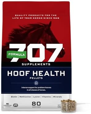 Formula 707 Hoof Health Equine Supplement 5 lb Bag - 80 Servings – Biotin, Amino Acids, and Minerals to Improve and Support Healthy Horse Hooves