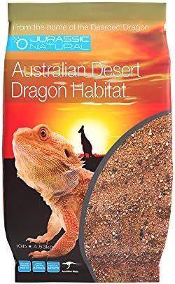 Jurassic Natural Australian Desert Dragon Habitat Substrate for Bearded Dragons and Other Lizards, Red, 10lb