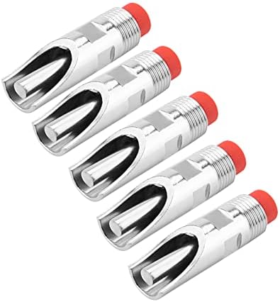Pig Nipple Drinker Waterer, Automatic Pig Drinker Nozzle Duck Mouth Shape Pig Feeder Drinker, 5pcs Stainless Steel Pig Nipple Drinker for Sows Piglets Drinking Farm Poultry Automatic Waterer
