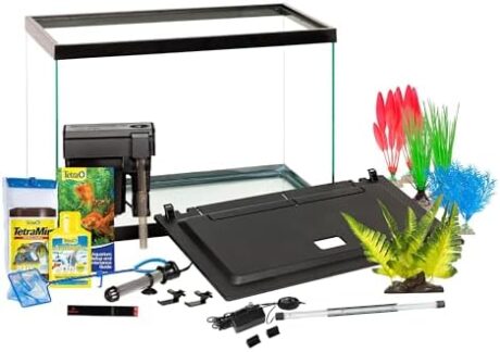 Tetra Aquarium, 20 Gallon, Complete Tropical Fish Tank Kit With LED Lighting And Decor For Freshwater Fish