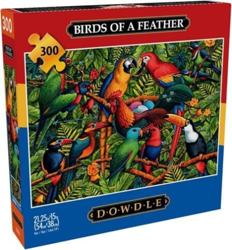 Buffalo Games - Eric Dowdle - Birds of a Feather - 300 Piece Jigsaw Puzzle for Adults Challenging Puzzle Perfect for Game Nights - Finished Size is 21.25 x 15.00