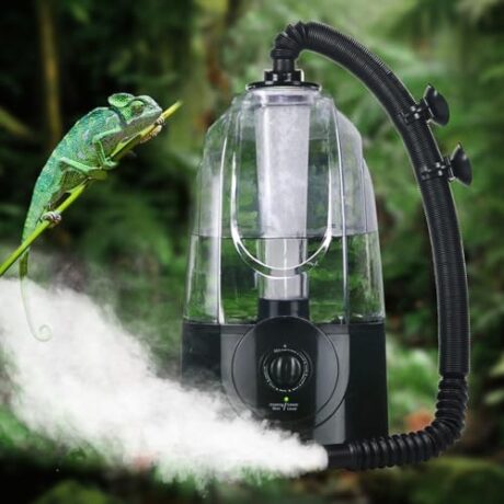 Coospider 3.8L Reptile Fogger Mister, Quiet Reptile Humidifier for Reptiles Tank, Terrarium Humidifiers with Extended Tube, Automatic Reptile Misting System for Reptiles Amphibians Herps Vivarium