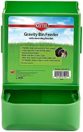 Kaytee Gravity Bin Feeder With Bracket Assorted