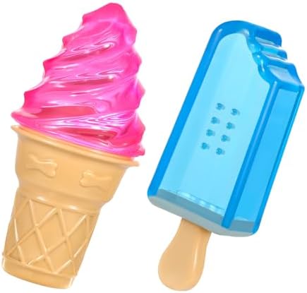 Pawaboo Dog Cooling Chew Toys, 2 Pack Freezable Pet Teething Toys for Puppies for Summer Cooling, Dog Freezer Chewing Ice Toys for Teeth Cleaning, Reusable Puppy Frozen Toys Relieve Dental Discomfort