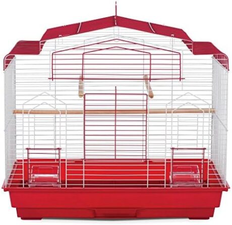 Prevue Pet Products SP50041 Barn Style Bird Cage, Red/White