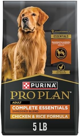 Purina Pro Plan Complete Essentials Shredded Blend Chicken and Rice Dog Food Dry Formula with Probiotics for Dogs - 5 lb.