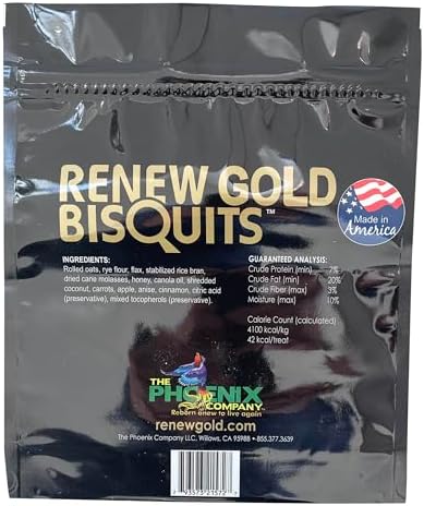 Renew Gold Bisquits, All Natural Horse Treats, Coconut, Carrots, Apple & Cinnamon, 32oz