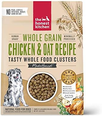 The Honest Kitchen Whole Food Clusters Whole Grain Chicken & Oat Dry Dog Food, 1 lb Bag