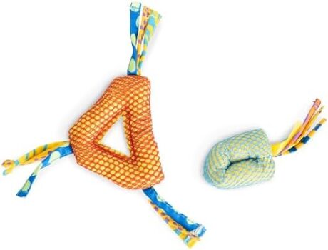 Catstages Catnip Dental Chew – Interactive Chew Toy for Cats with Crinkle Sounds and Textures for Teeth Cleaning, Multicolored