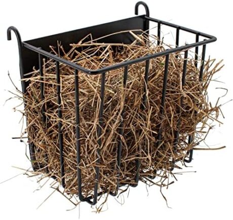 Guinea Pig Hay Feeder，Rabbit Hay Feeder with Heavy-Duty Metal Frame Hay Holder，for Bunny, Guinea Pigs,Chinchillas-6.9x4.7x6.6 inch
