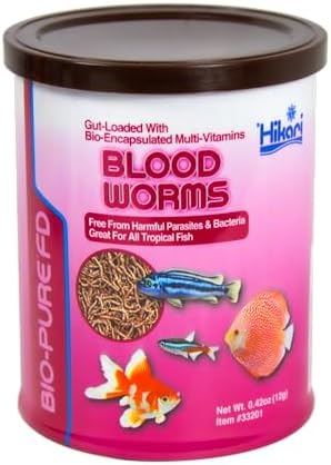 Hikari Bio-Pure Freeze Dried Blood Worms for Pets, 0.42-Ounce