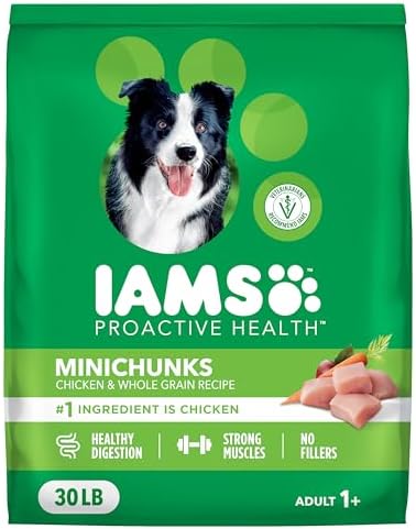 IAMS Proactive Health Minichunks Adult Dry Dog Food with Real Chicken, 30 lb. Bag