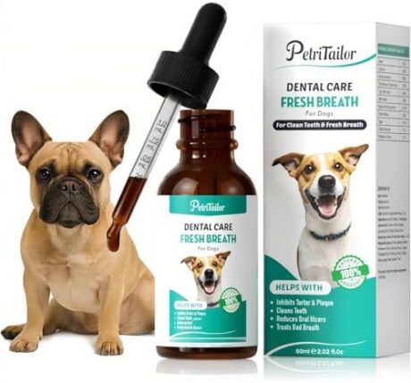 Premium Pet Dental Care Solution Complete Care Fresh Dental Pet Water Additive Eliminate Dog Bad Breath Fights Tartar & Plaque Just Add to Water or Food