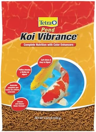 TetraPond Koi Vibrance Soft Sticks, Floating Pond Fish Food for Koi Fish and Ornamental Goldfish, 2.42 Pounds