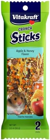 Vitakraft Crunch Sticks Hamster Treat - Apple and Honey - Hamster Chew Sticks