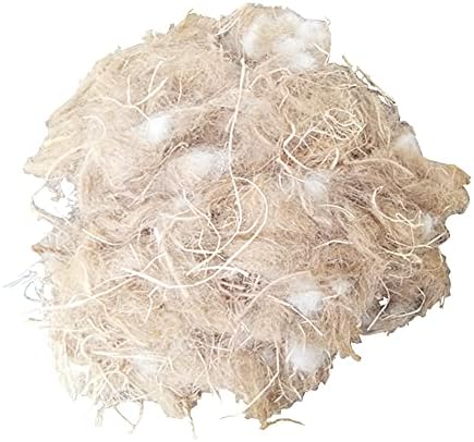 YJJKJ Natural Mixing Nesting Material Pads for Bird Nest, Bird Nest Material, Great for Nest Building and Hideouts, 40g/1.4 oz