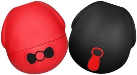 Yipetor 2P Dog Wobbly Toys, Frozen Treat Toy, Long-Lasting Interactive Dog Toy to Keep Your Pup Distracted, Dog Slow Feeder for Healthy Eating -for Large Dogs (Red+Black)