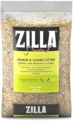 Zilla Reptile Terrarium Bedding Substrate Snake and Lizard Litter, 8 Quart