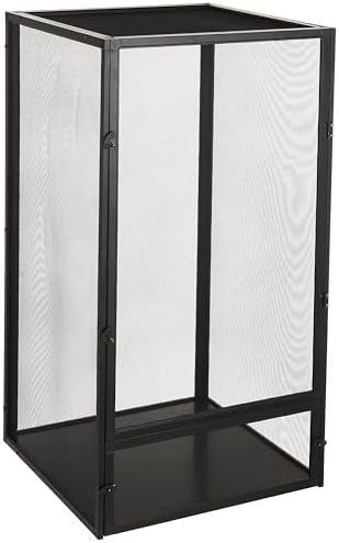 Zoo Med ReptiBreeze Open Air Screen Cage, Medium, 16 x 16 x 30-Inches