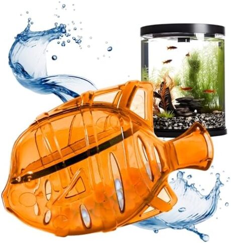 Aquarium Water Clarifier | Clear Cloudy Fish Tank Water Treatment, Safe for Freshwater & Saltwater Fish and Plants - Orange, 1 Pack