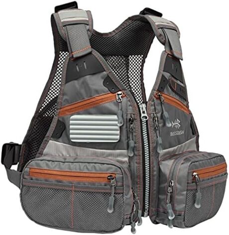 Bassdash Youths Kids Fly Fishing Vest for Adjustable Size with Multiple Pockets Trout Bass Fishing Gear FV09