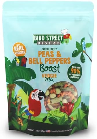 Bird Street Bistro Parrot Food - Parakeet & Cockatiel Food - Cooks in 3-15 min with Natural & Organic Grains, Legumes, Non-GMO Fruits, Vegetables & Health Spices