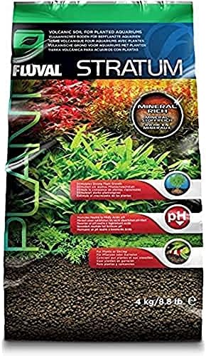 Fluval 12694 Plant and Shrimp Stratum for Freshwater Fish Tanks, 8.8 lbs. – Aquarium Substrate for Strong Plant Growth, Supports Neutral to Slightly Acidic pH