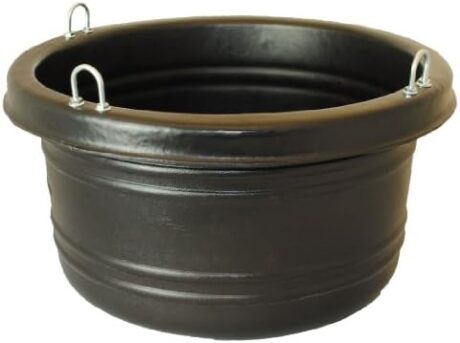 Horsemen's Pride Horse Feed Tub, Large, 30 Quarts, Black