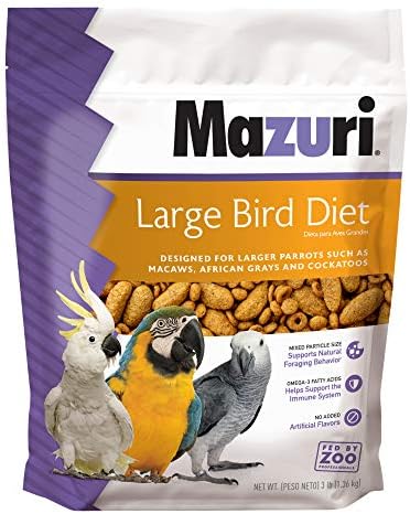 Mazuri | Nutritionally Complete Food for Large Birds | 3 Pound (3 lb.) Bag
