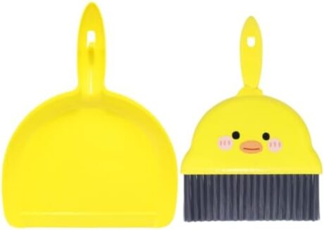 Mini Dustpan and Brush Set, Cage Cleaner for Guinea Pigs, Hedgehogs, Hamsters, Chinchillas, Rabbits, Cats, Reptiles and Other Small Animals, Cleaning Tool for Animal Waste