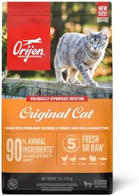 ORIJEN Grain Free High Protein Premium Dry Cat Food Original Recipe 7lb Bag