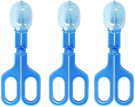 Ximimark 3 pcs Classic Aquarium Litter Blue Clear Reptile Poop Clamp Tool Kit New