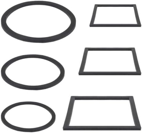 6Pcs Fish Feeding Ring for Tank, 3 Sizes Aquarium Floating Plant Corral, Black Betta Feeding Floating Plant Ring, Fish Tank Aquarium Accessories for Betta (Round, Square)