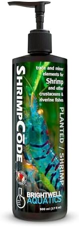 Brightwell Aquatics ShrimpCōde – Essential Trace & Minor Elements for Freshwater Shrimp, Crustaceans & Fish – Supports Molting, Coloration & Health, 500 ml
