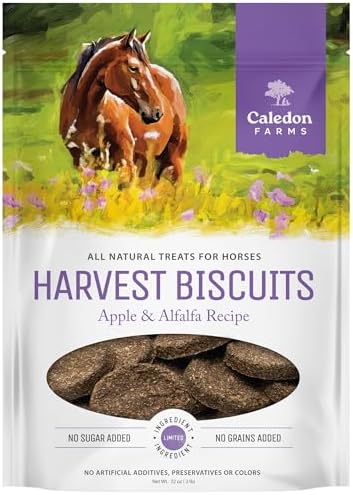 Caledon Farms Harvest Biscuits - Apple & Alfalfa Recipe 32 oz, Horse Treats