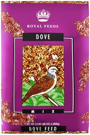 Dove Mix 5 Lbs, Dove Food, Premium Dove Bird Seed, Nut Free Mix Feed for Dove, Nutrient-Rich Mixed Birdseeds, Supports Daily Energy Growth & Healthy Balanced Diet, Bird Seed for Outside Feeders