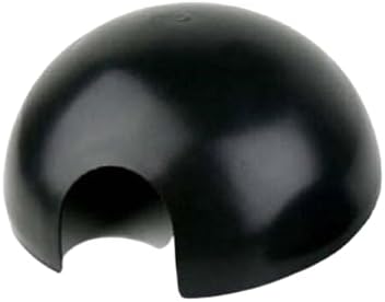 Jungle Bob - Round Hide Box for Reptiles & Snakes - Durable Plastic - Creates A Dark Retreat to Reduce Pet Stress - Economical Reptile Hides for Terrariums - Large - 10.5" x 4.5"