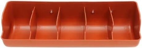 POPETPOP 5-Compartment Pig Feeding Trough Durable Plastic Piglet Feed Tank for Farm Livestock Pig Manger 21.06X21.06X21.06 Inches Practical Piglet Feeding Groove