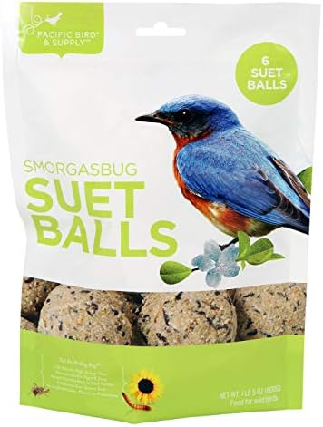 Pacific Bird & Supply Co. Smorgasbug Suet Balls, 6pk