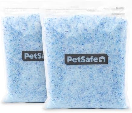 PetSafe ScoopFree Premium Crystal Cat Litter - Outperforms Clay Litter - Refill Packs - Reusable Tray Compatible - Fresh Scent - 4.3 lb Bags - 2 Pack