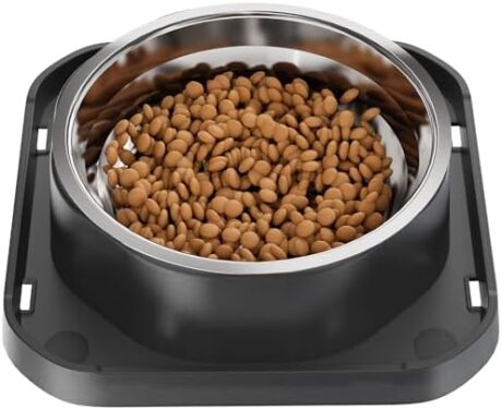 Stainless Steel Dog Bowls, Spill Proof Basic Dogs Bowls for Small Dogs Cats, 2 Cup Dog Food and Water Bowl, Non-Slip Puppy Feeder, Cat Bowl for Feeding Water - Starry Gray