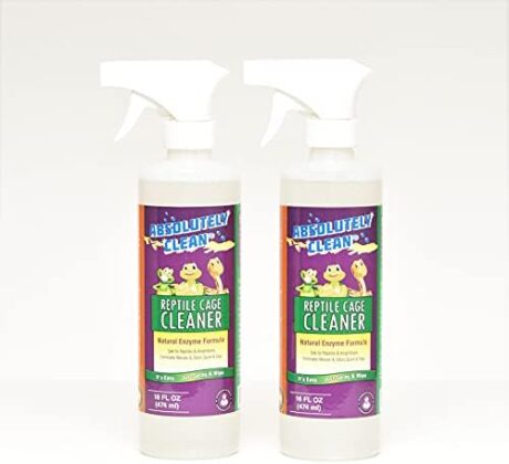 Absolutely Clean Amazing Reptile & Amphibian Terrarium Cleaner and Odor Eliminator - Just Spray/Wipe - Safely & Easily Removes Reptile & Amphibian Messes - USA Made