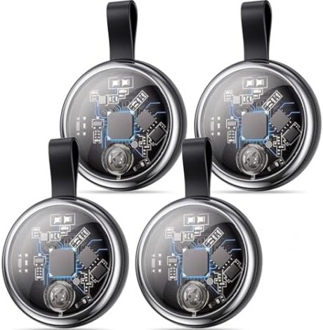 2026 New Air Tracker Tags-4 Pack Compatible with Apple Find My (iOS Only), Bluetooth Tracker Smart Tag Waterproof Key Finder Item Locator Worldwide Tracking for Keys, Wallet, Luggage, Pets