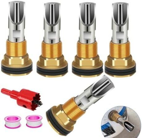 5 Pcs Pig Nipple Waterer for Barrel Kit Stainless Steel Automatic Pig Nipple Drinker Hog Drinker Feeder with Brass Water Tank Connector Kit Hog Water Nipples for Piglets Goat Waterering System