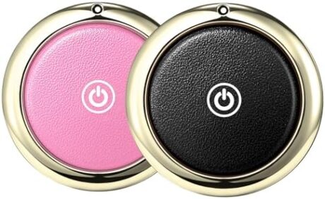 Air Tag Tracker Works with Apple Find My(iOS Only) (Black & Pink)